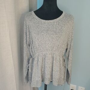 Caslon Top Rayon Cinched Waist S